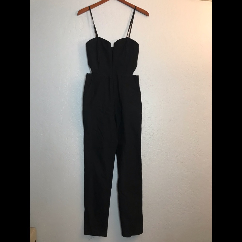 Nasty Gal Black Cutout Jumpsuit